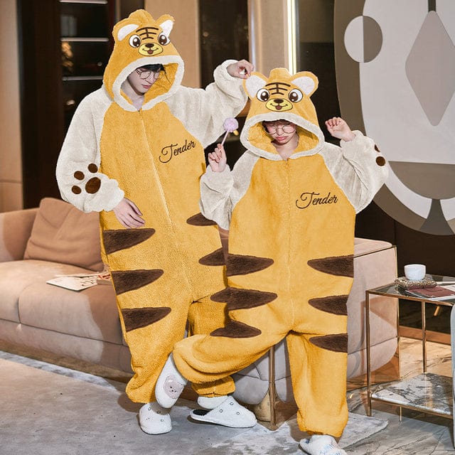 Tiger onesie for couple