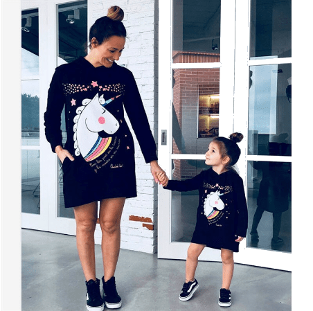 Unicorn Sweaters fo Mom and Daughter