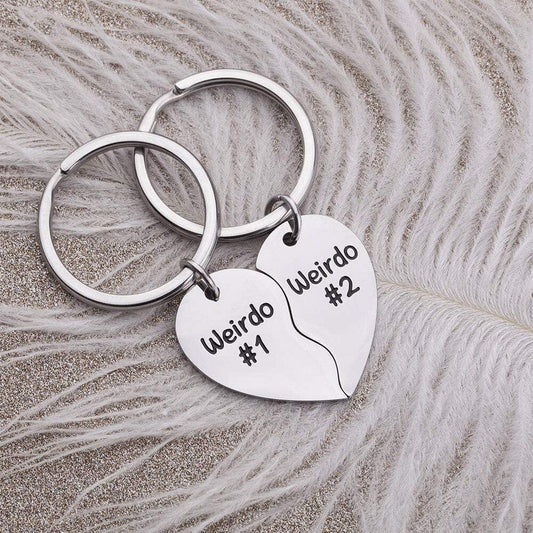 Weirdo Best Friend Keychain