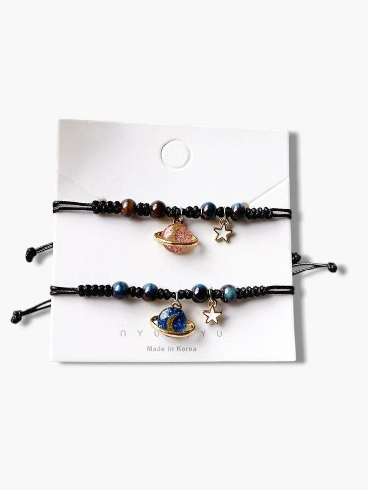 Matching Planets Bracelets for Couples