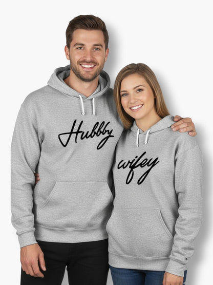 Hubby & Wifey Couples Hoodies