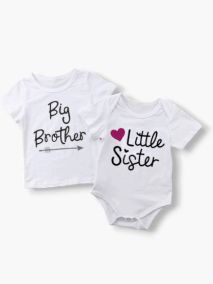 Big Brother Little Sister White T-shirts