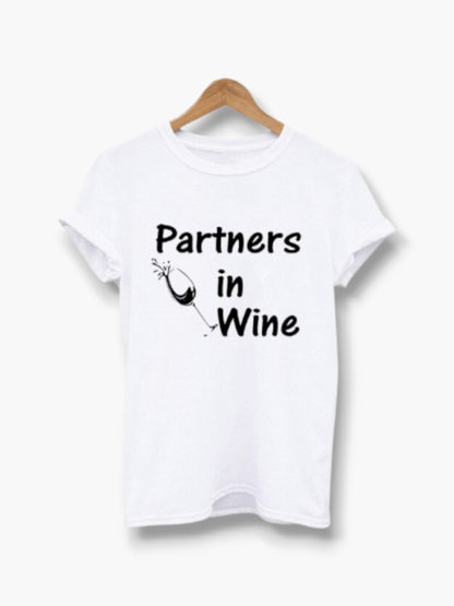 Partners in wine T-shirts for BFF
