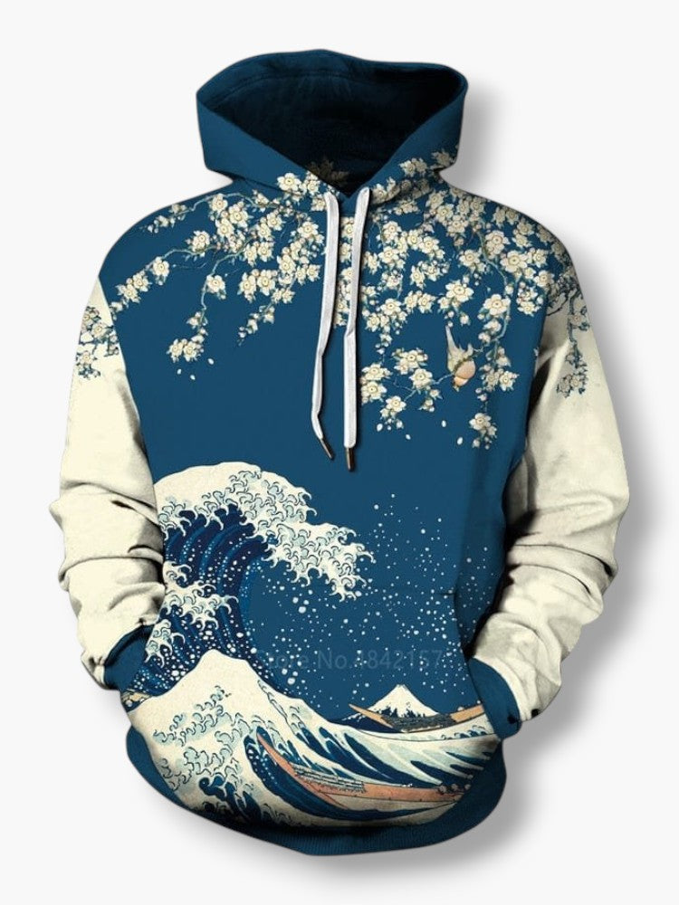 Kanagawa Hoodies for Couples