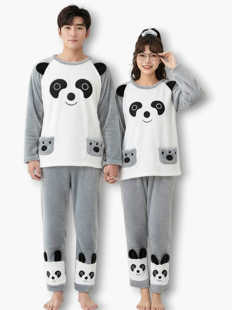 Couple Panda Pajamas