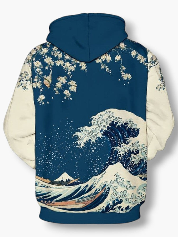 Kanagawa Hoodies for Couples