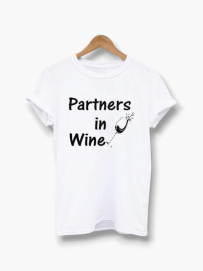 Partners in wine T-shirts for BFF