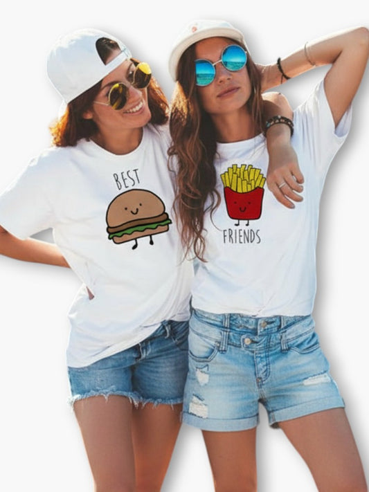 Burger And Fries T-Shirts for Best Friend