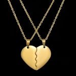 2 Half Heart Necklaces Couples