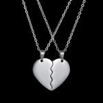 2 Half Heart Necklaces Couples