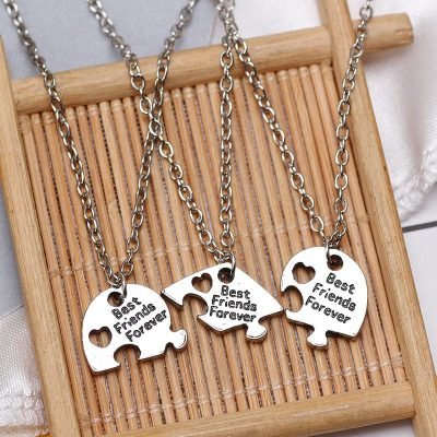 3 Person Best Friend Necklaces