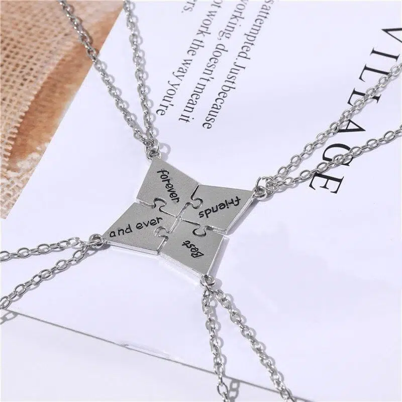 4 Part Friendship Necklace