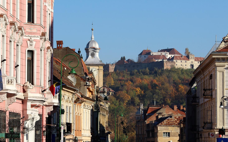 brasov city couple vacation romania