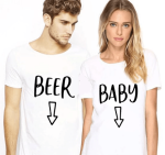 Baby & Beer Couple T-shirt