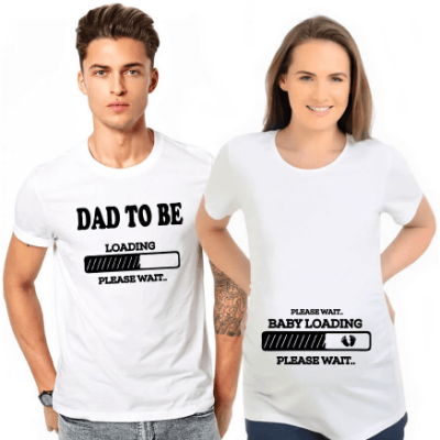 Baby Loading T-shirt for Couple