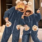 Bear Kigurumi Couples Onesies