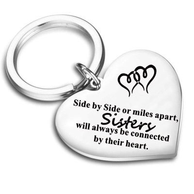 Best Friend Heart Keyring