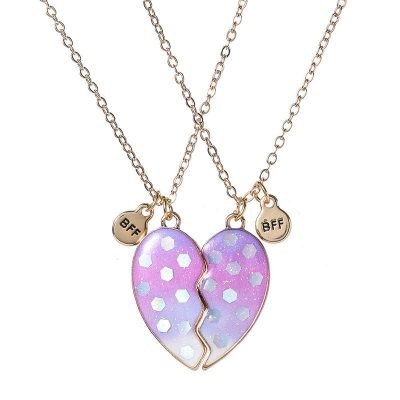 Best Friend Heart Necklace