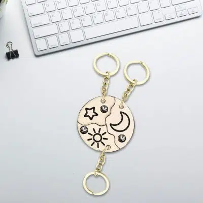 Best Friend Keychain for 3
