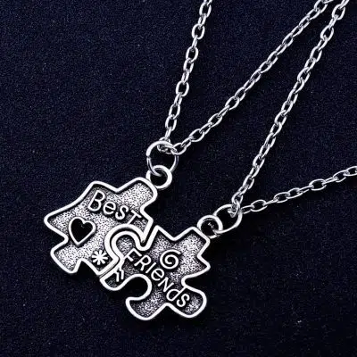 Best Friend Necklaces Puzzle Pieces