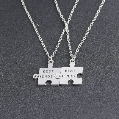 Best Friend Puzzles Piece Necklace