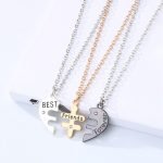 Best Friends Forever Split Heart Necklace