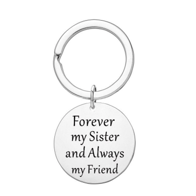 Best Friends Sisters Keychain