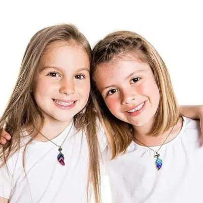 Best Friends Split Heart Necklace