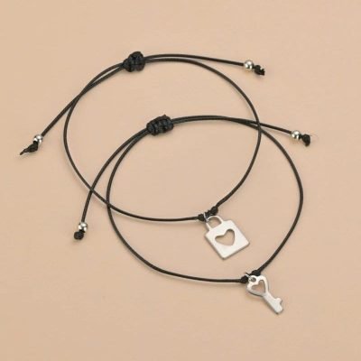 BFF Bracelets for 2 Lock and Key