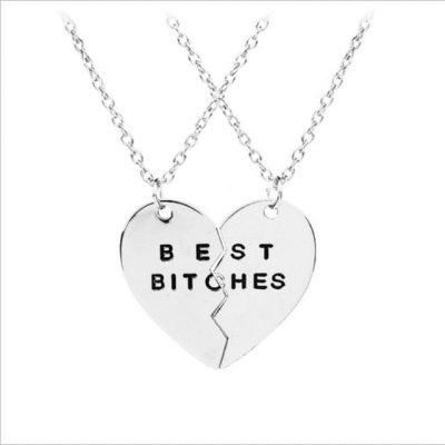 BFF Broken Heart Necklace