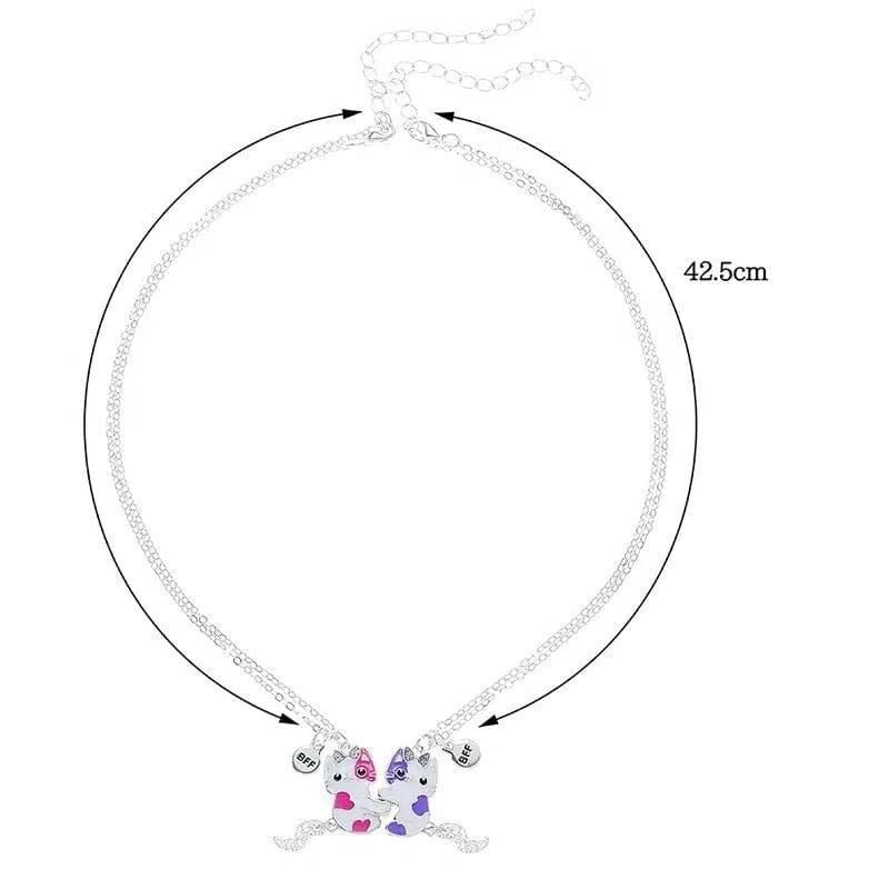 BFF Necklaces for 2 Magnetic