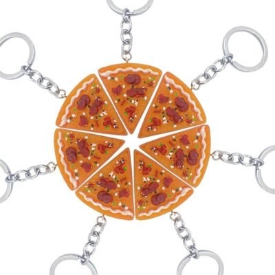 BFF Pizza Keychain