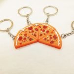 BFF Pizza Keychain