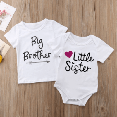 Big Brother Little Sister White T-shirts