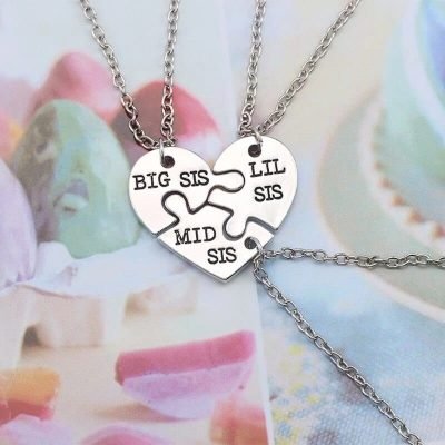 Big Sis Middle Sis Little Sis Necklace