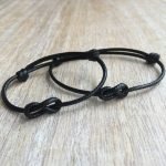 Black Matching Bracelets for Couples