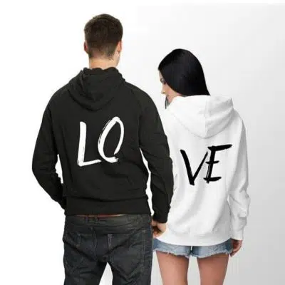 Black & White Couple Hoodies