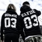 Bonnie & Clyde Couple Hoodies