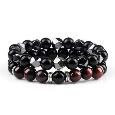 Bull's Eye Match Couple Bracelets