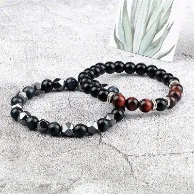 Bull's Eye Match Couple Bracelets