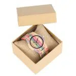 Colorful Bamboo Wood Couple Watch