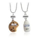 Cookie and Milk Friendship Necklaces