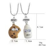 Cookie and Milk Friendship Necklaces