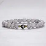 Couple Initial Beaded Bracelets