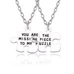 Couple Necklace Puzzle Piece