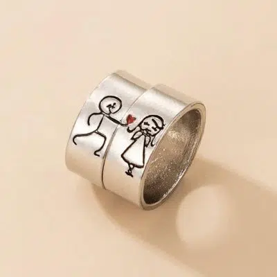 Couple Promise Rings Set