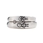 Couple Promise Silver Rings