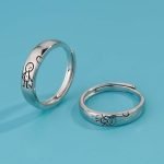 Couple Promise Silver Rings