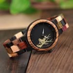 Couple Wood Watch Deer Pattern