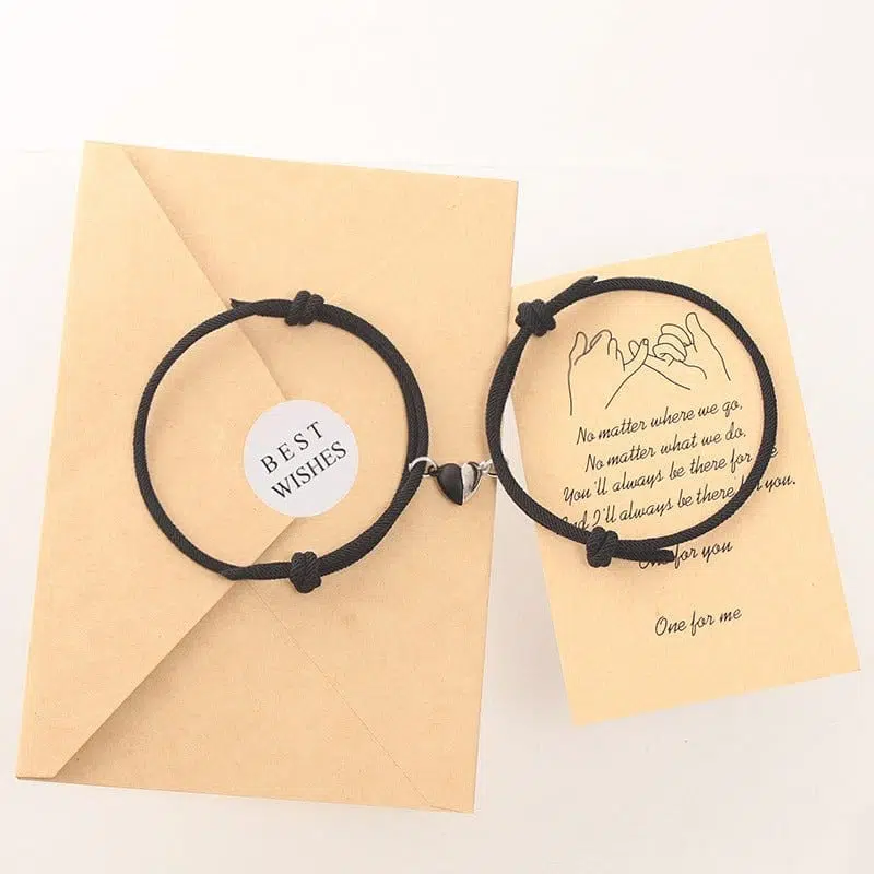 Couples Heart Magnetic Bracelets